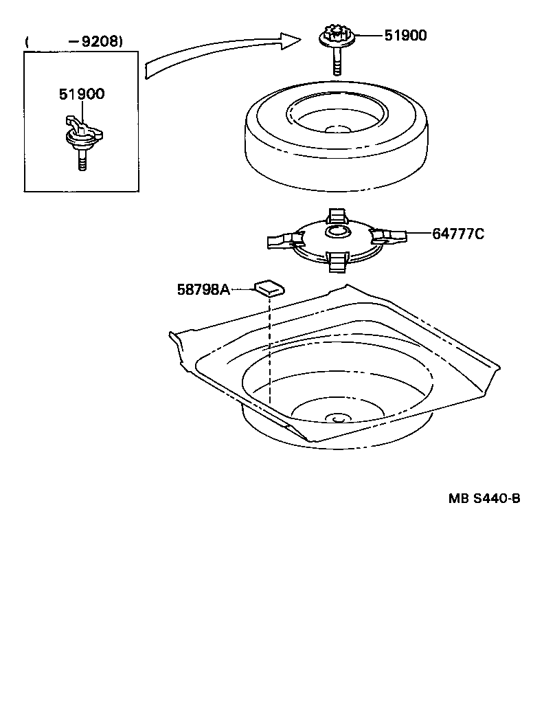  LS400 |  SPARE WHEEL CARRIER