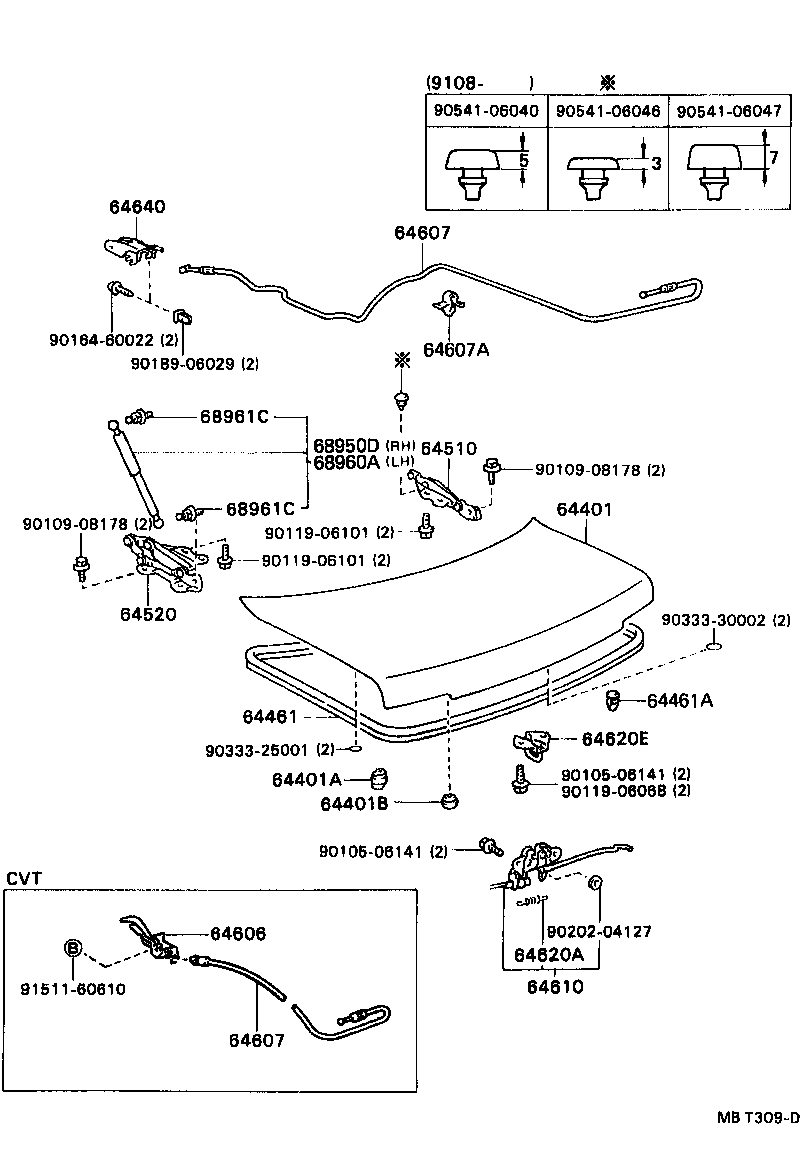  CELICA |  LUGGAGE COMPARTMENT DOOR LOCK