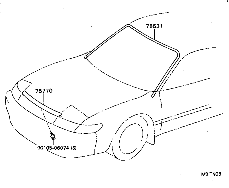  CELICA |  FRONT MOULDING