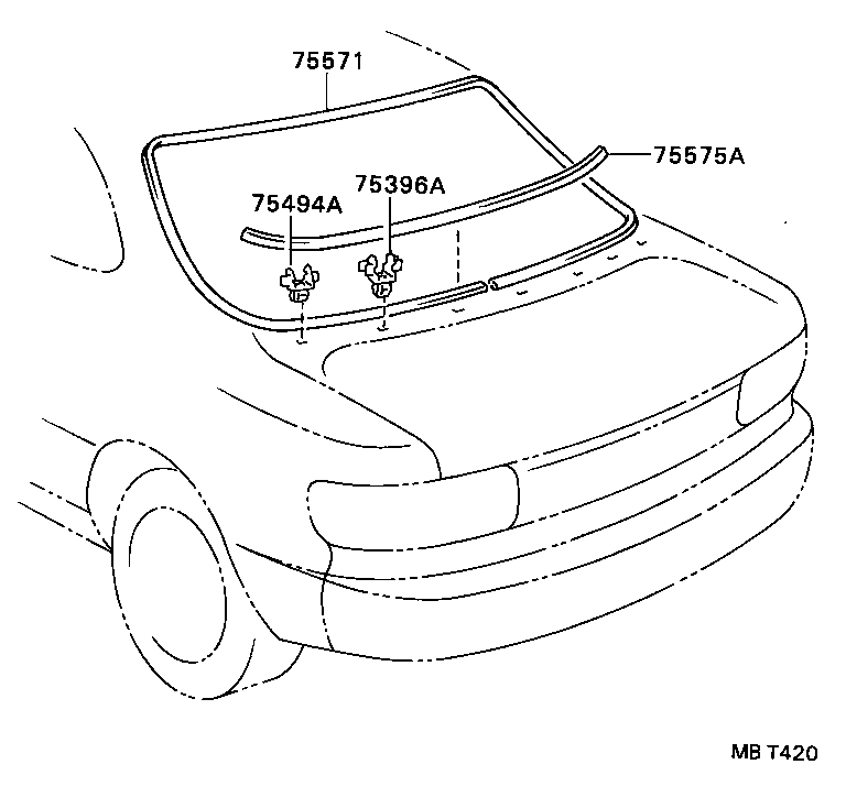  CELICA |  REAR MOULDING