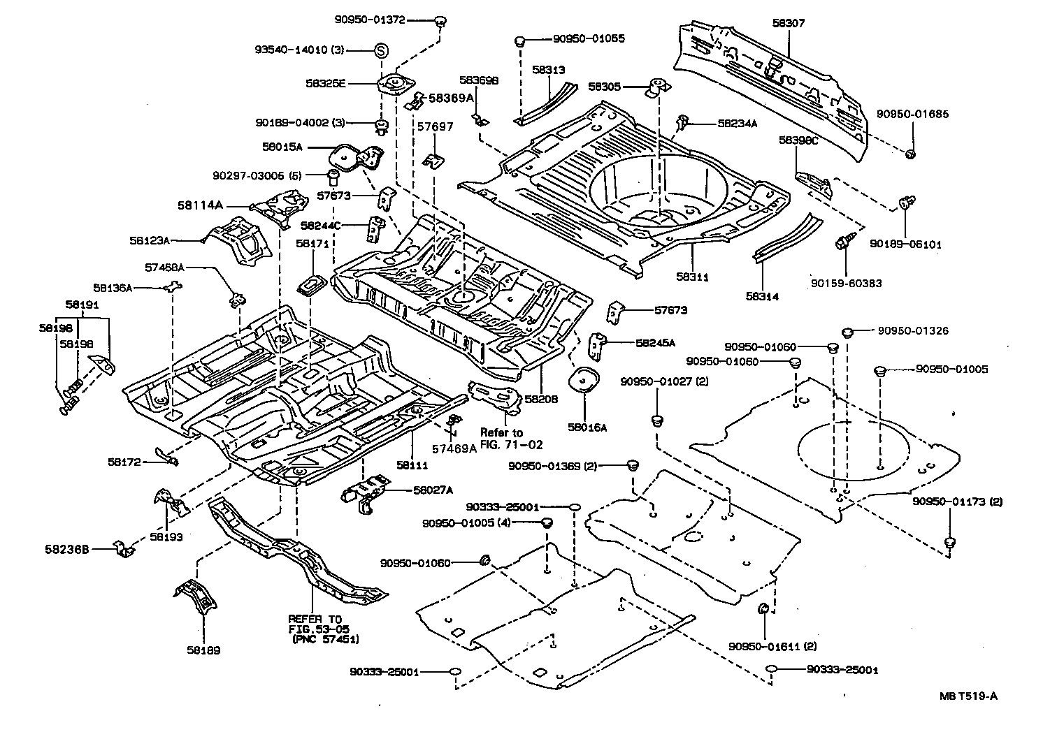  CARINA 2 |  FLOOR PAN LOWER BACK PANEL