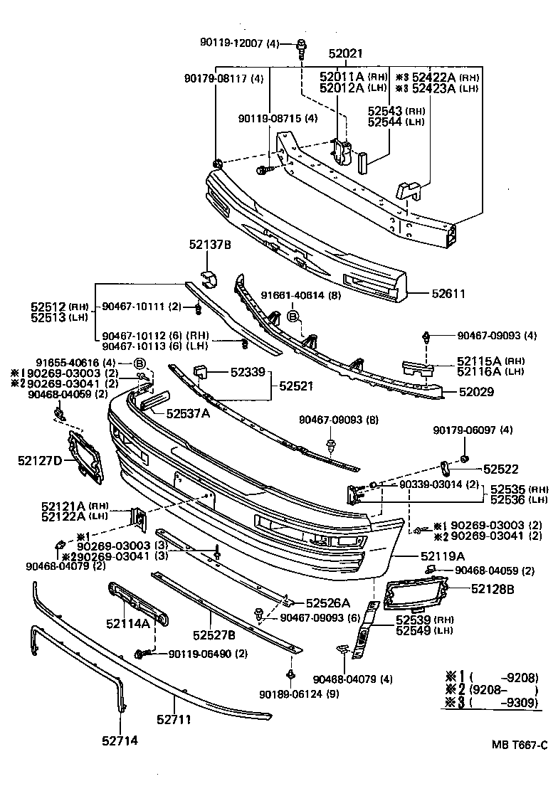  LS400 |  FRONT BUMPER BUMPER STAY