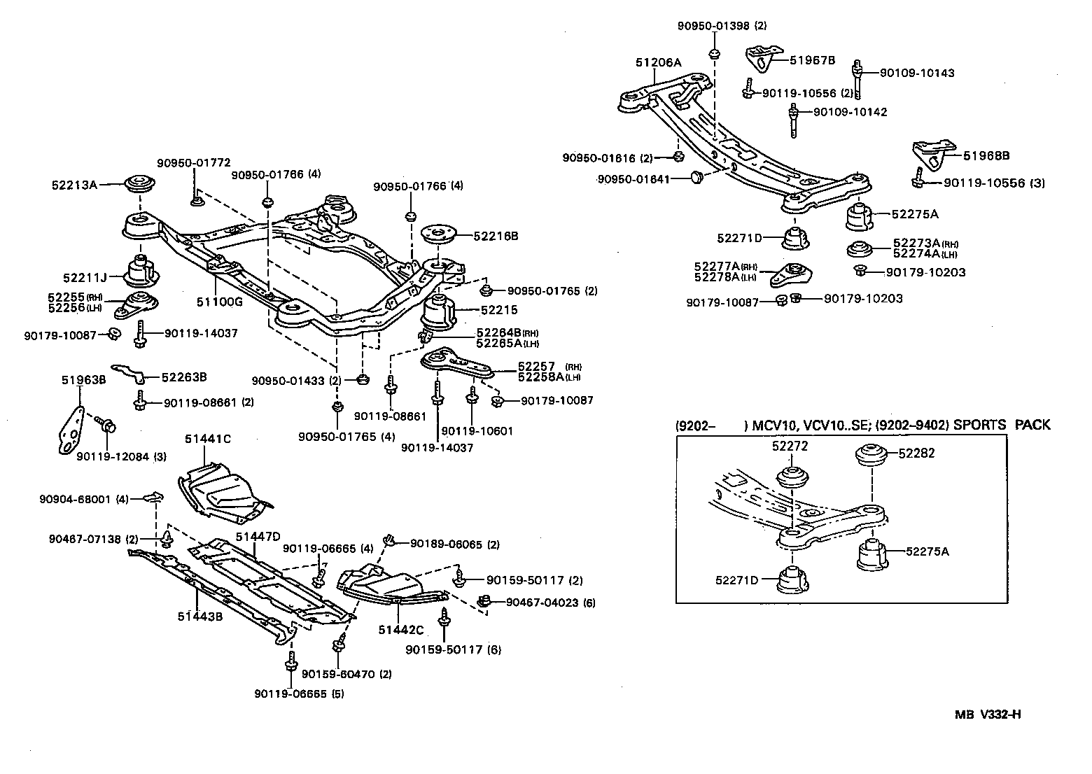  CAMRY JPP |  SUSPENSION CROSSMEMBER UNDER COVER