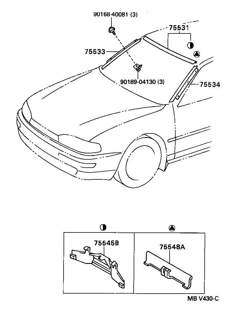  CAMRY JPP |  FRONT MOULDING