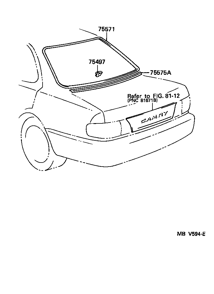  CAMRY JPP |  REAR MOULDING