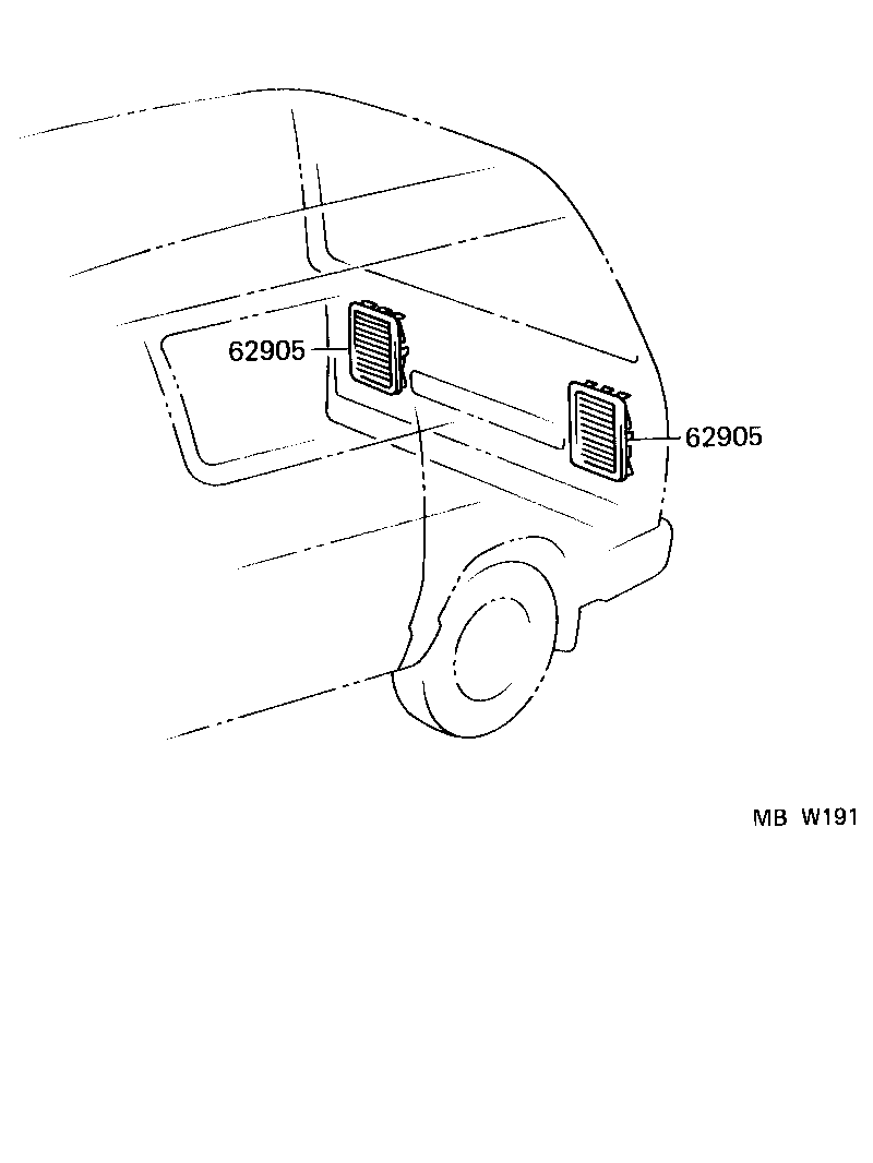  LITEACE VAN WAGON |  REAR VENTILATOR ROOF VENTILATOR