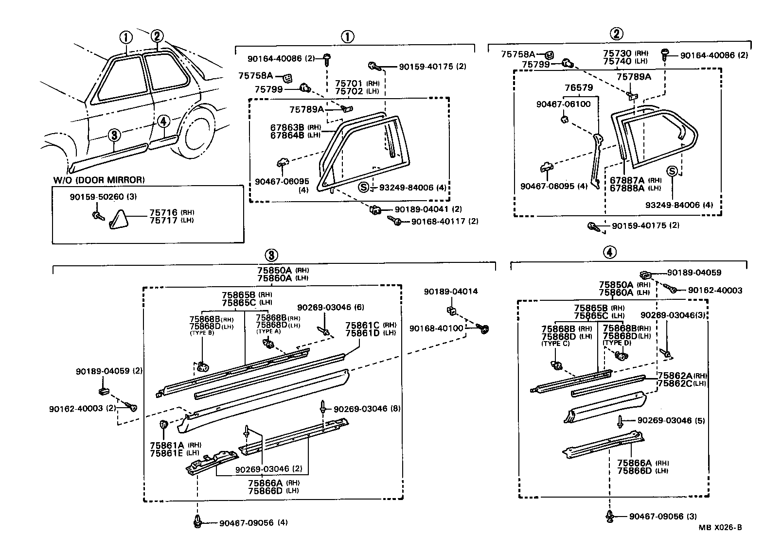  LS400 |  SIDE MOULDING