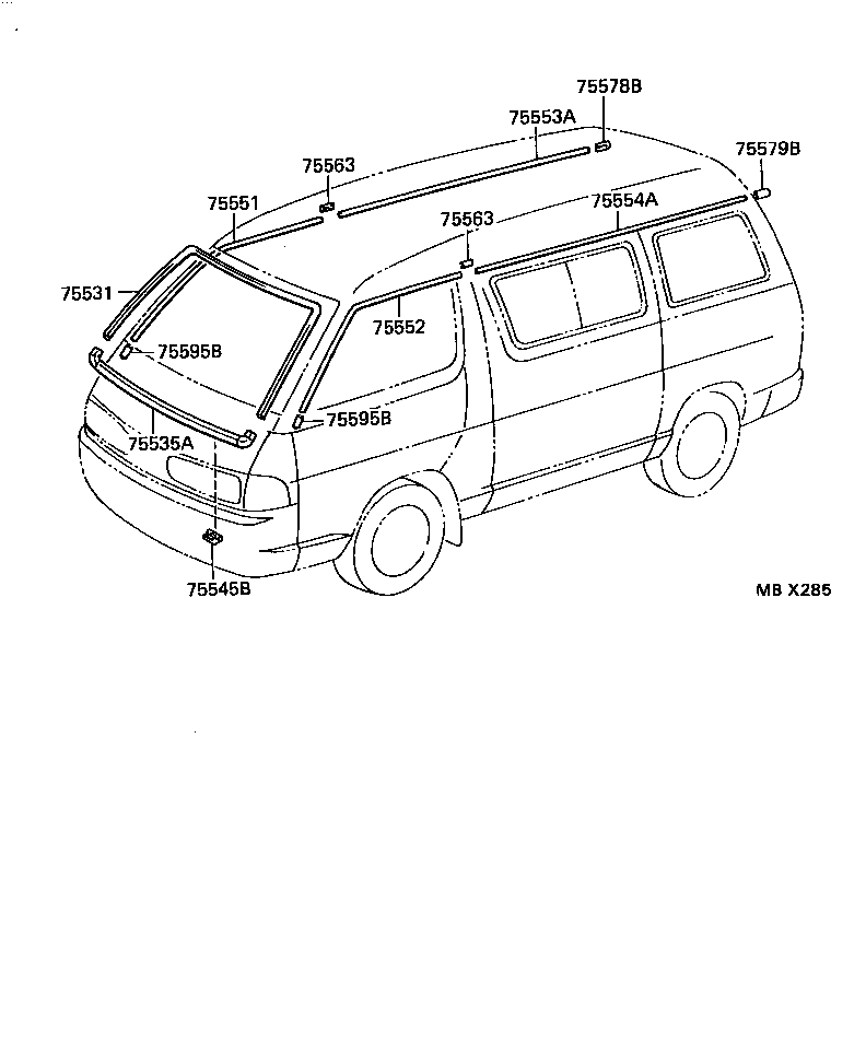  LITEACE VAN WAGON |  MOULDING