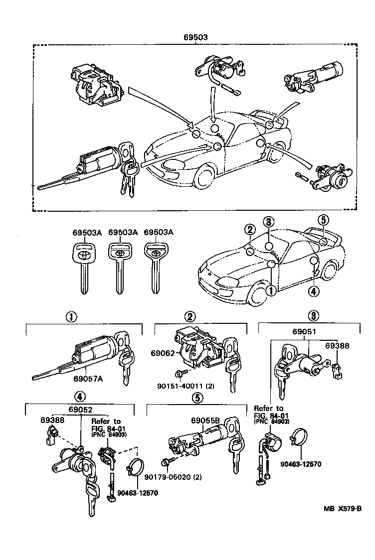  SUPRA |  LOCK CYLINDER SET