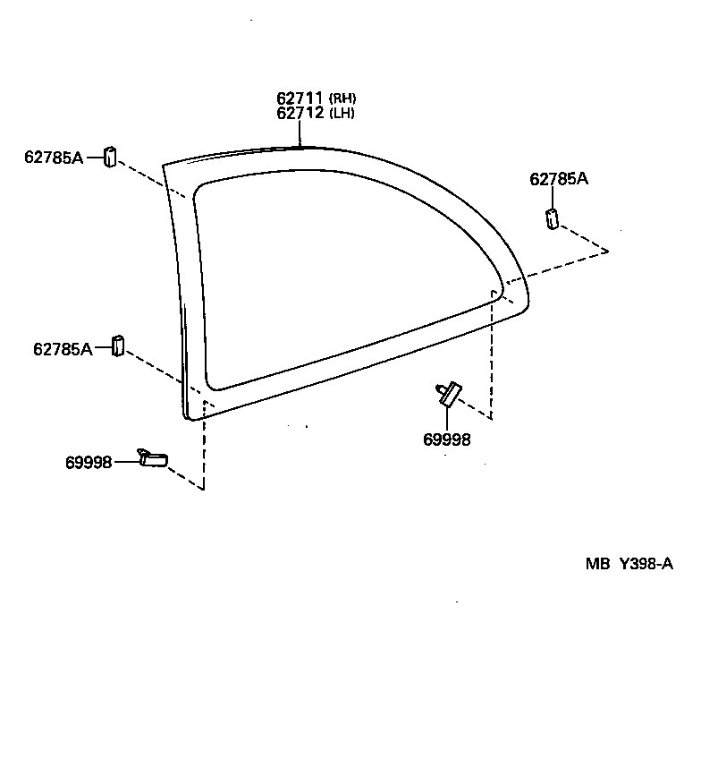  TERCEL |  QUARTER WINDOW