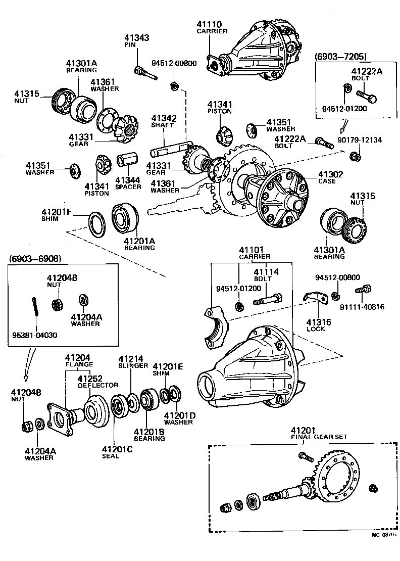  LAND CRUISER 40 50 |  REAR AXLE HOUSING DIFFERENTIAL