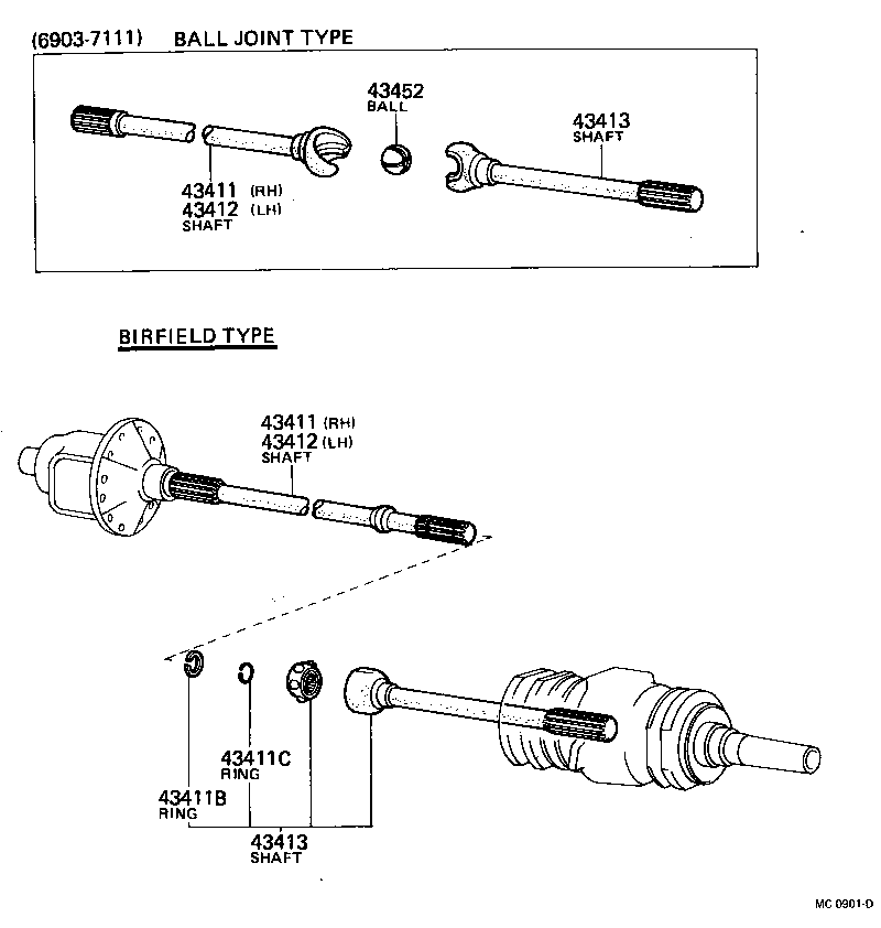  LAND CRUISER 40 50 |  FRONT DRIVE SHAFT