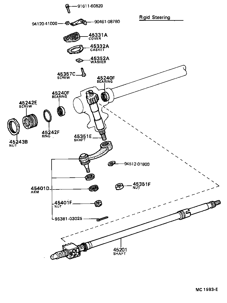  TOYOTA1000 |  STEERING COLUMN SHAFT