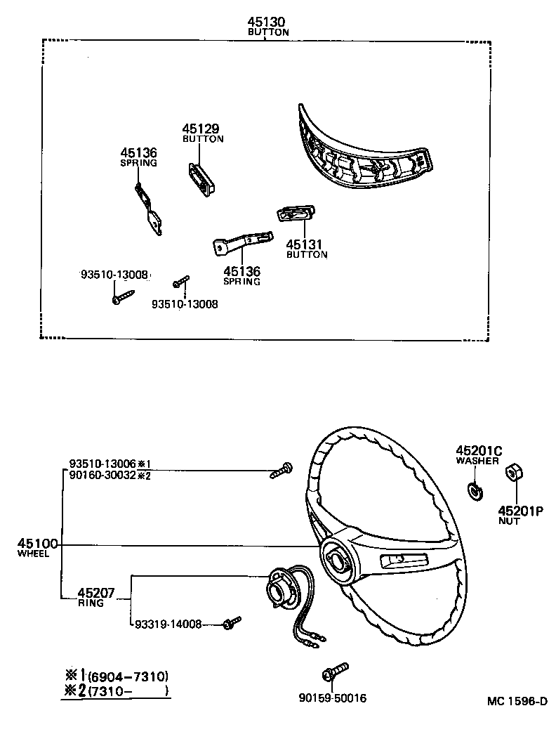  TOYOTA1000 |  STEERING WHEEL