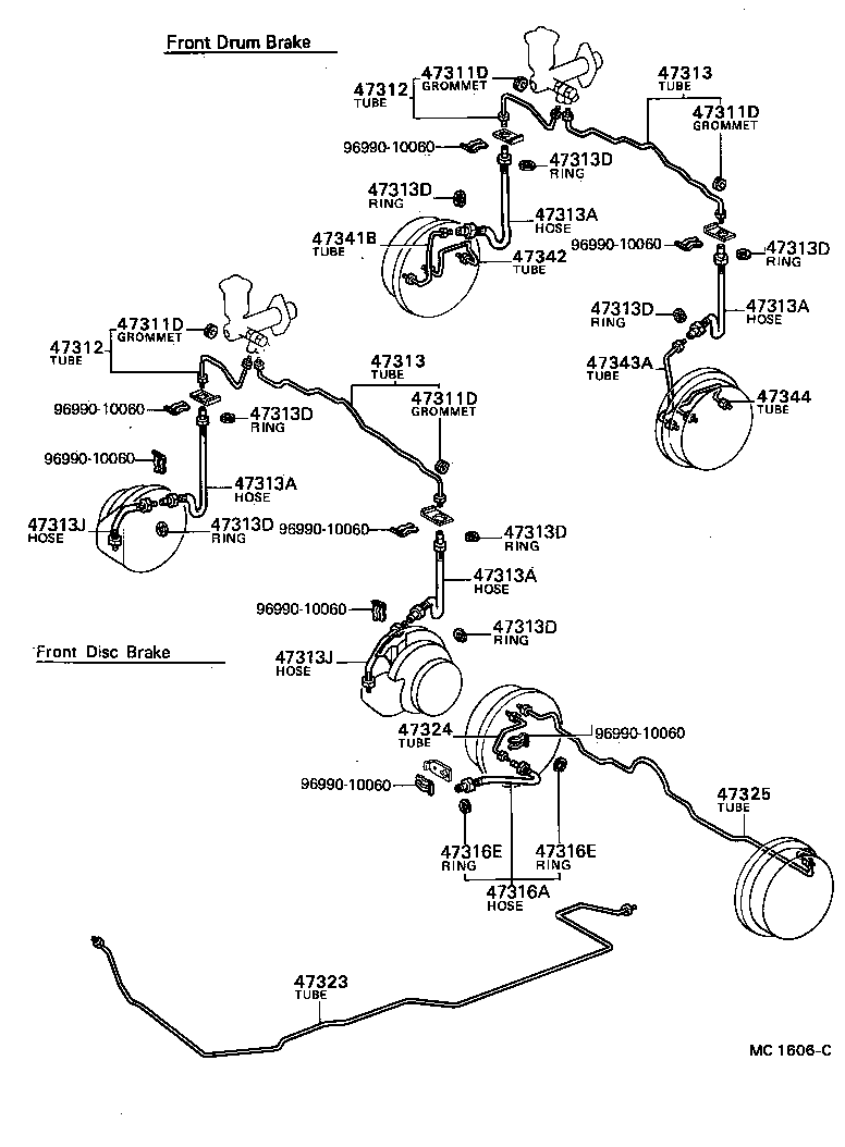  TOYOTA1000 |  BRAKE TUBE CLAMP