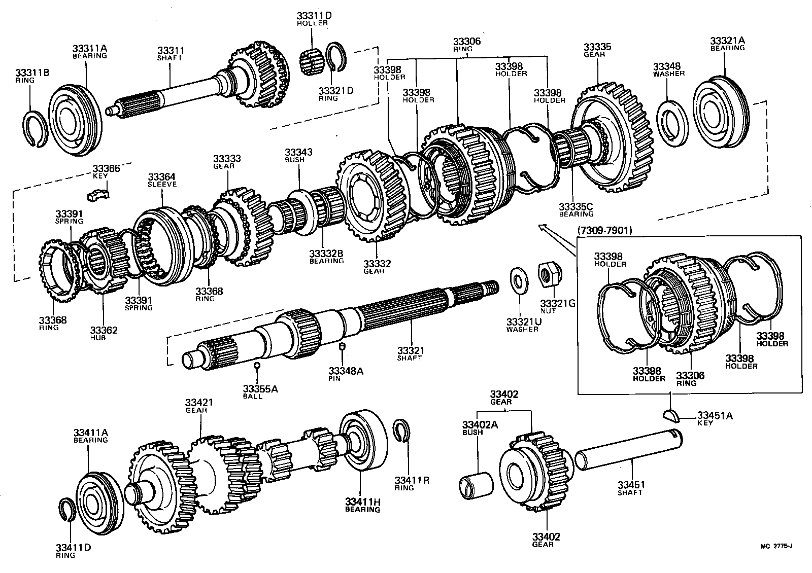  LAND CRUISER 40 50 |  TRANSMISSION GEAR MTM