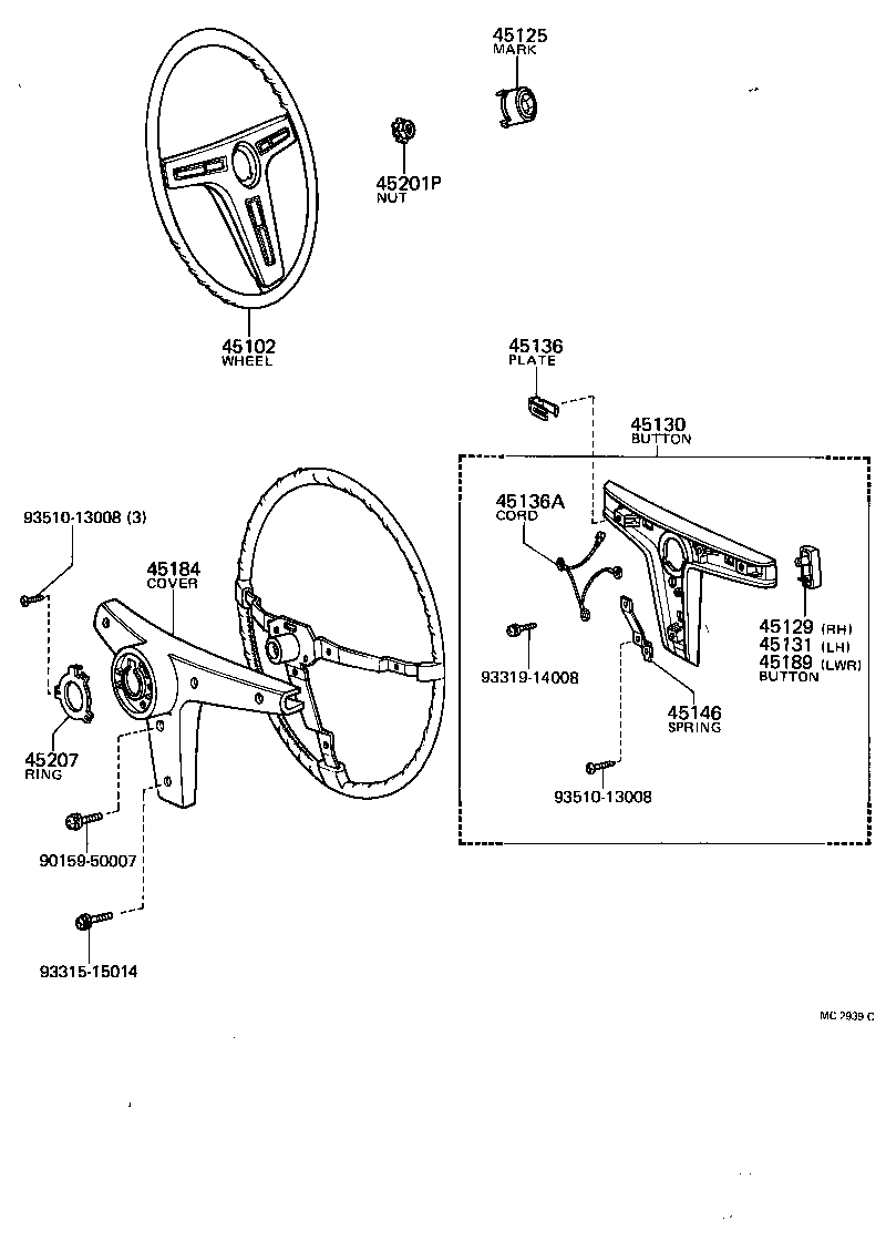  COROLLA TRUENO |  STEERING WHEEL