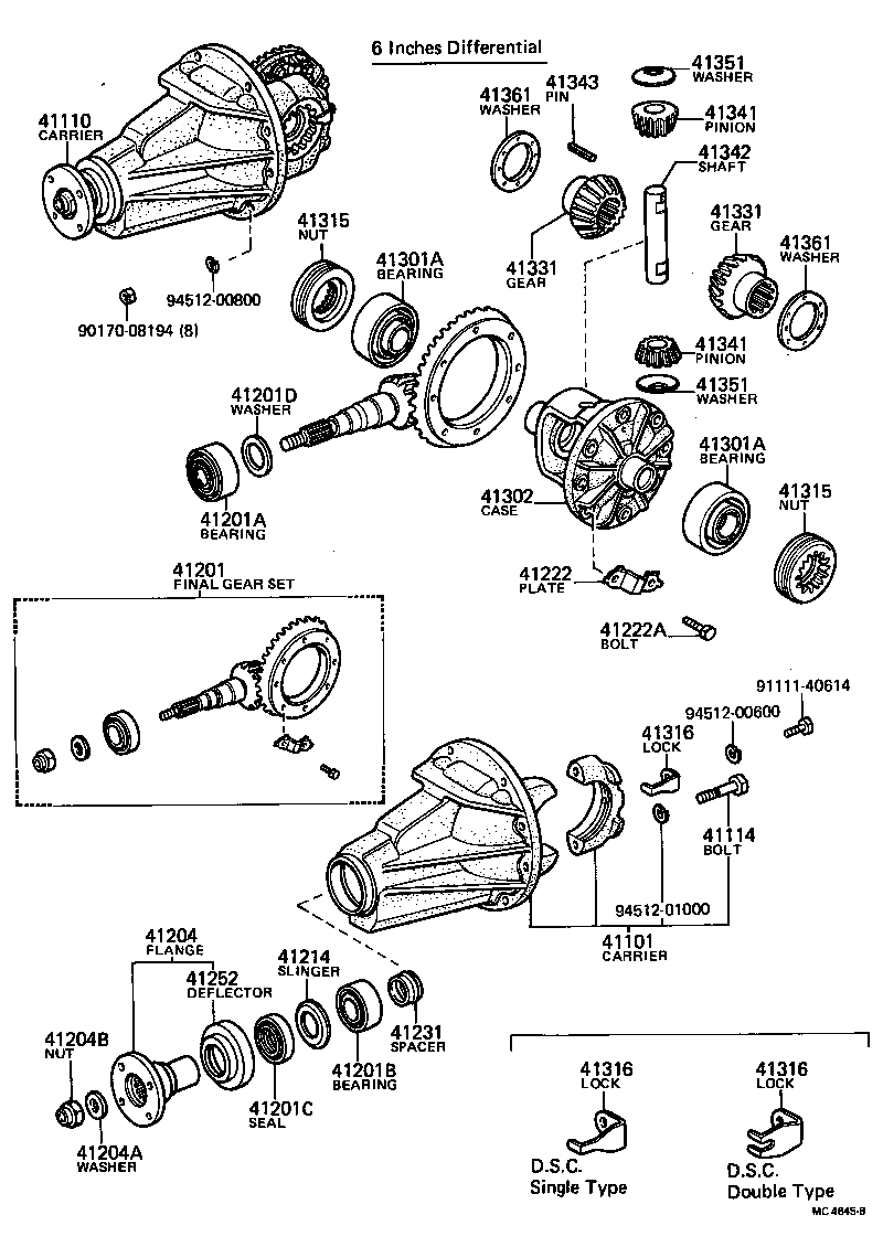  COROLLA TRUENO |  REAR AXLE HOUSING DIFFERENTIAL