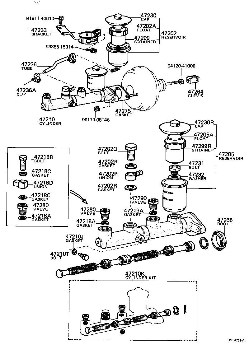  COROLLA TRUENO |  BRAKE MASTER CYLINDER