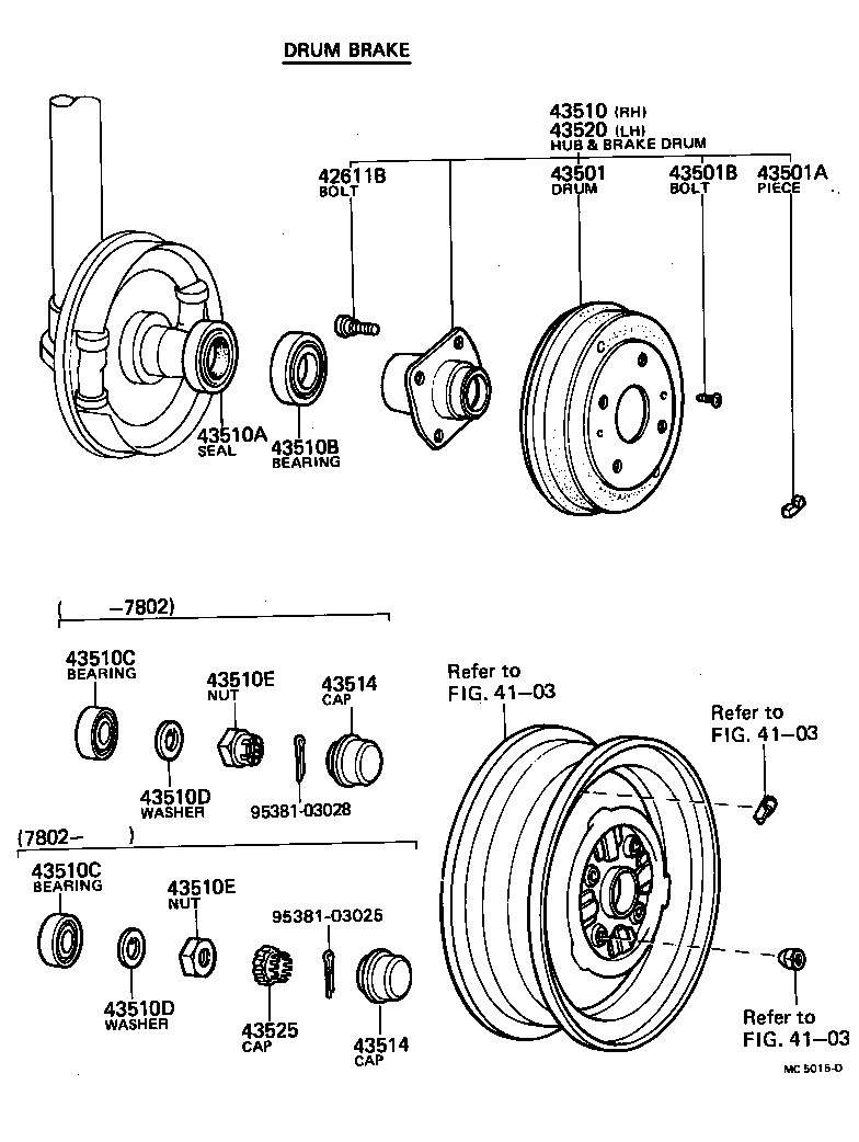  TOYOTA1000 |  FRONT AXLE HUB