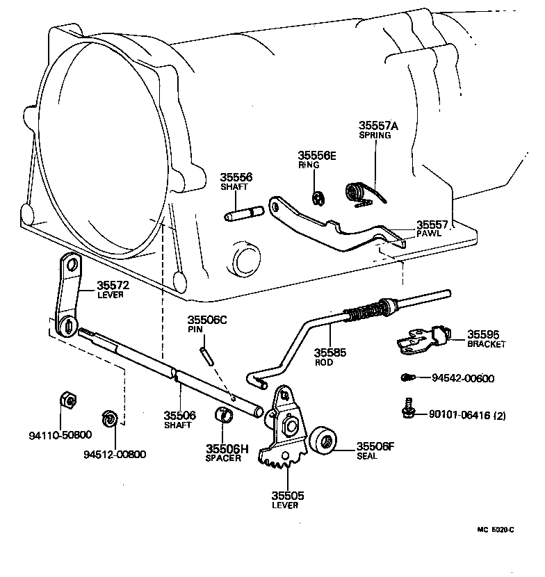  CELICA |  THROTTLE LINK VALVE LEVER ATM