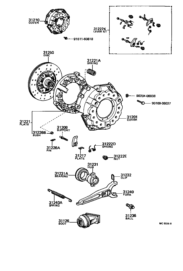  LAND CRUISER 40 50 |  CLUTCH RELEASE FORK