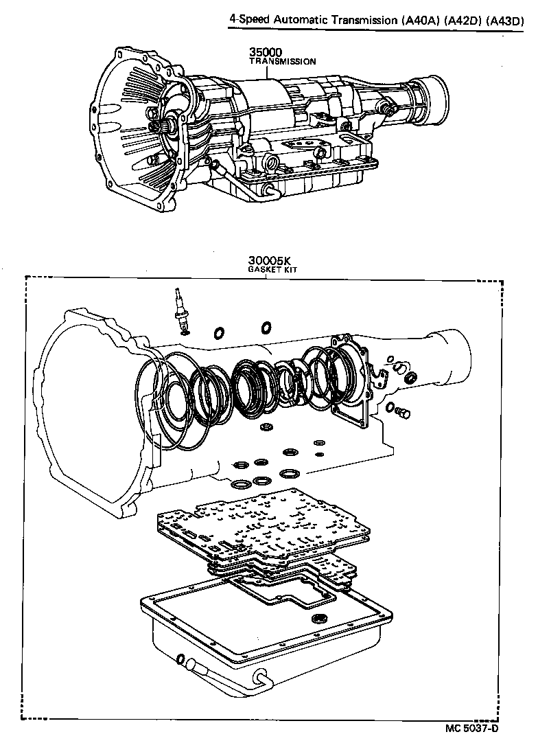  CELICA |  TRANSAXLE OR TRANSMISSION ASSY GASKET KIT ATM