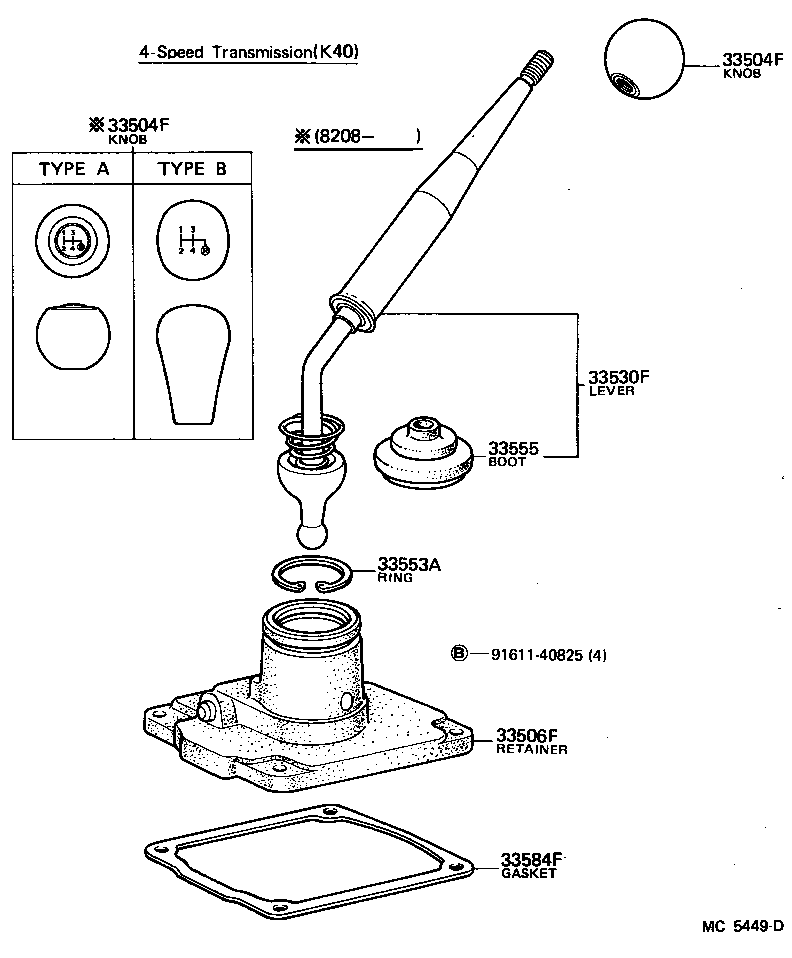  STARLET |  SHIFT LEVER RETAINER