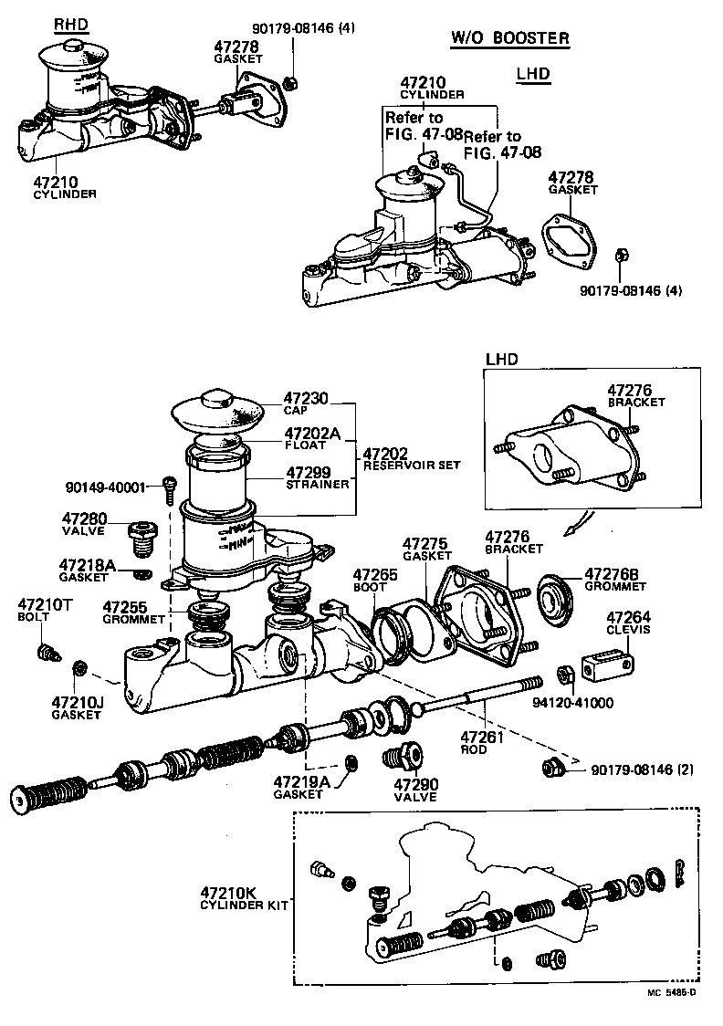  STARLET |  BRAKE MASTER CYLINDER