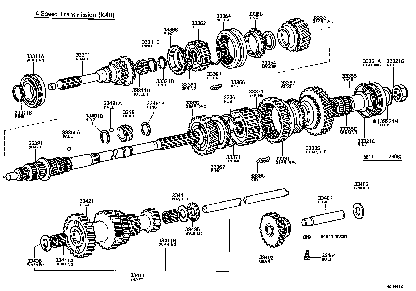  STARLET |  TRANSMISSION GEAR MTM