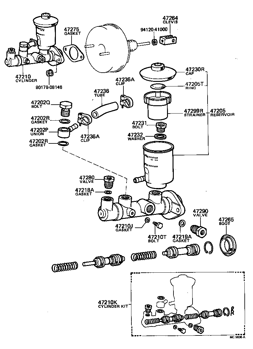  CORONA |  BRAKE MASTER CYLINDER