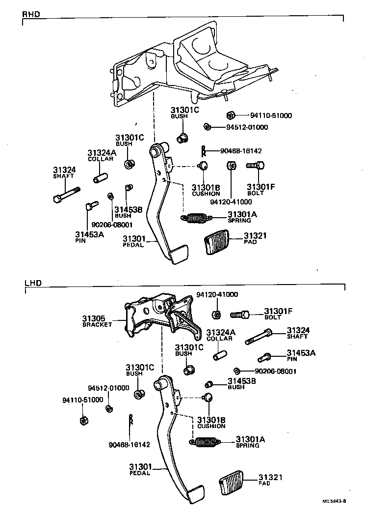  CORONA |  CLUTCH PEDAL FLEXIBLE HOSE