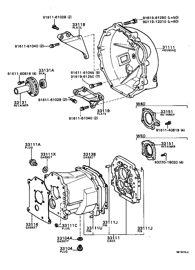  CORONA |  CLUTCH HOUSING TRANSMISSION CASE MTM