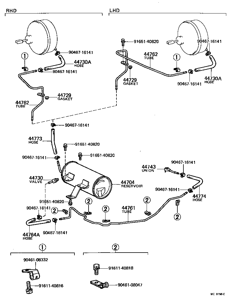  TOYOACE |  BRAKE BOOSTER VACUUM TUBE