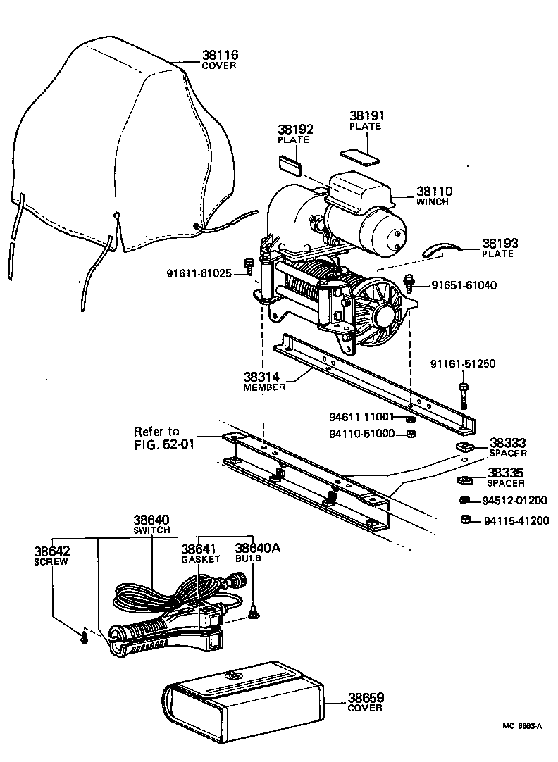  LAND CRUISER 40 50 |  TRANSFER VALVE BODY VALVE LEVER