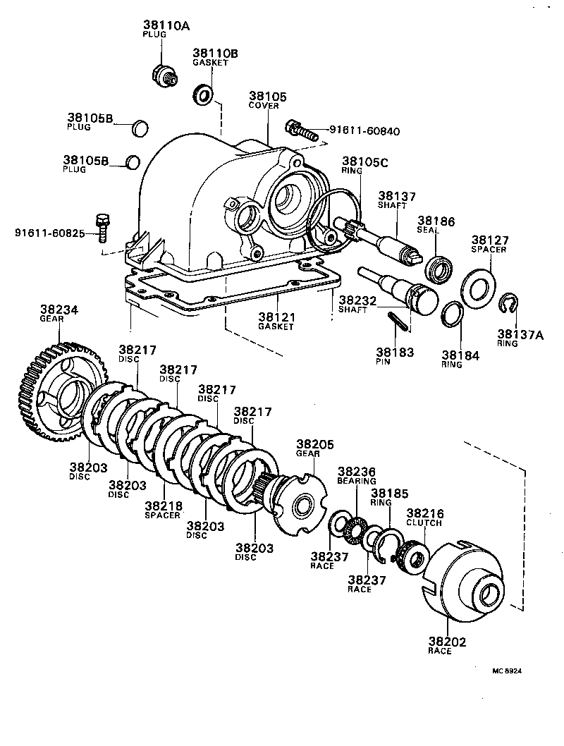  LAND CRUISER 40 50 |  TRANSFER VALVE BODY VALVE LEVER