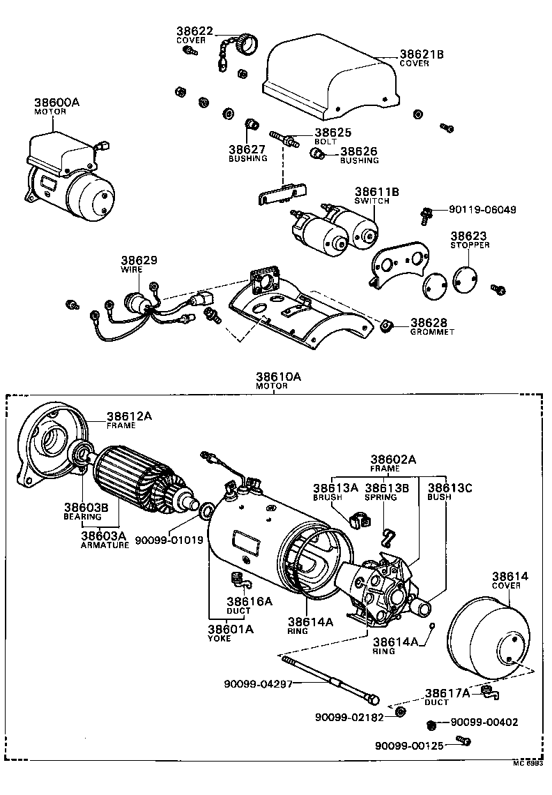  LAND CRUISER 40 50 |  TRANSFER VALVE BODY VALVE LEVER