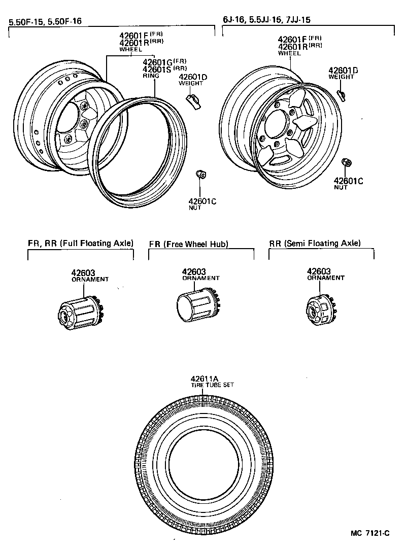  LAND CRUISER 60 |  DISC WHEEL WHEEL CAP