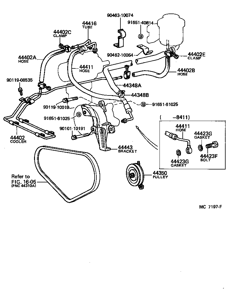  LAND CRUISER 60 |  POWER STEERING TUBE