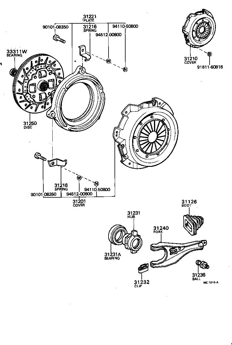  CRESSIDA |  CLUTCH RELEASE FORK