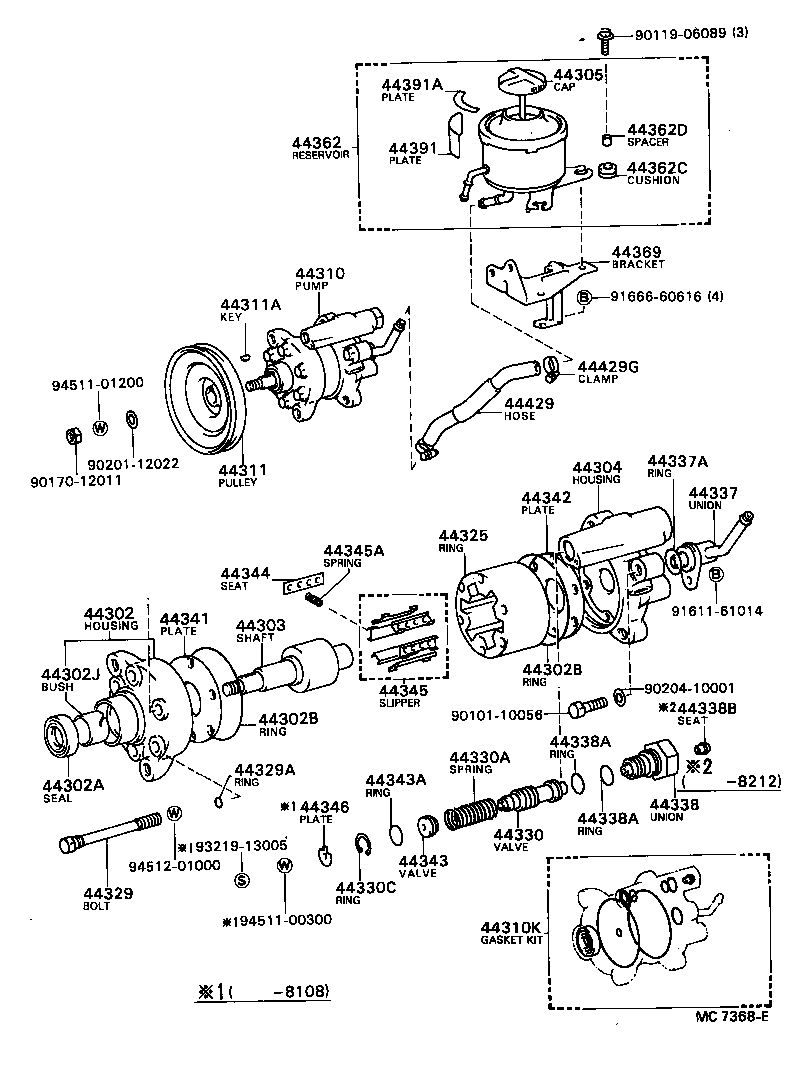  CRESSIDA |  VANE PUMP RESERVOIR POWER STEERING