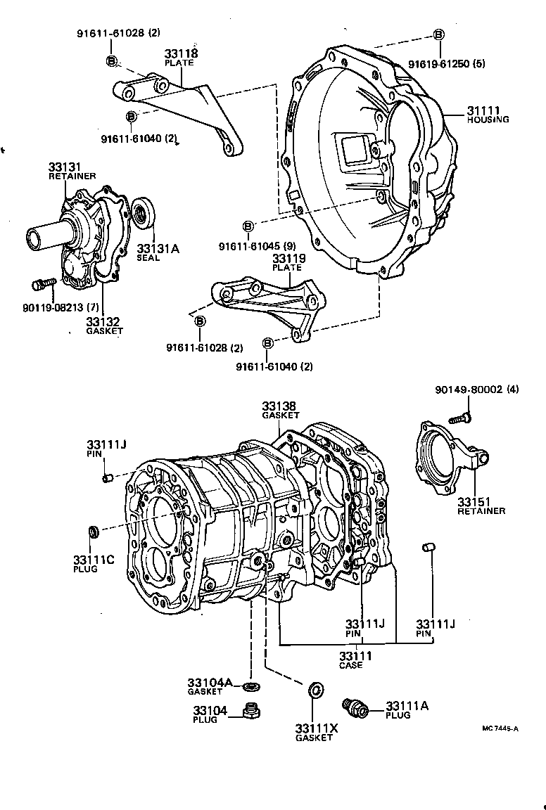  CRESSIDA |  CLUTCH HOUSING TRANSMISSION CASE MTM