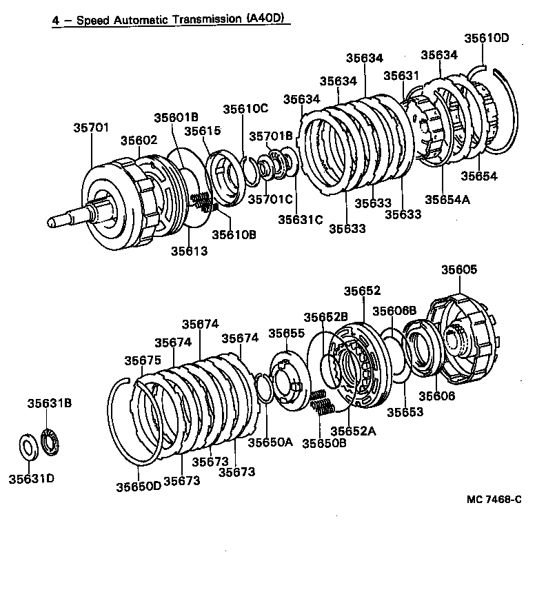 CELICA | BRAKE BAND MULTIPLE DISC CLUTCH ATM