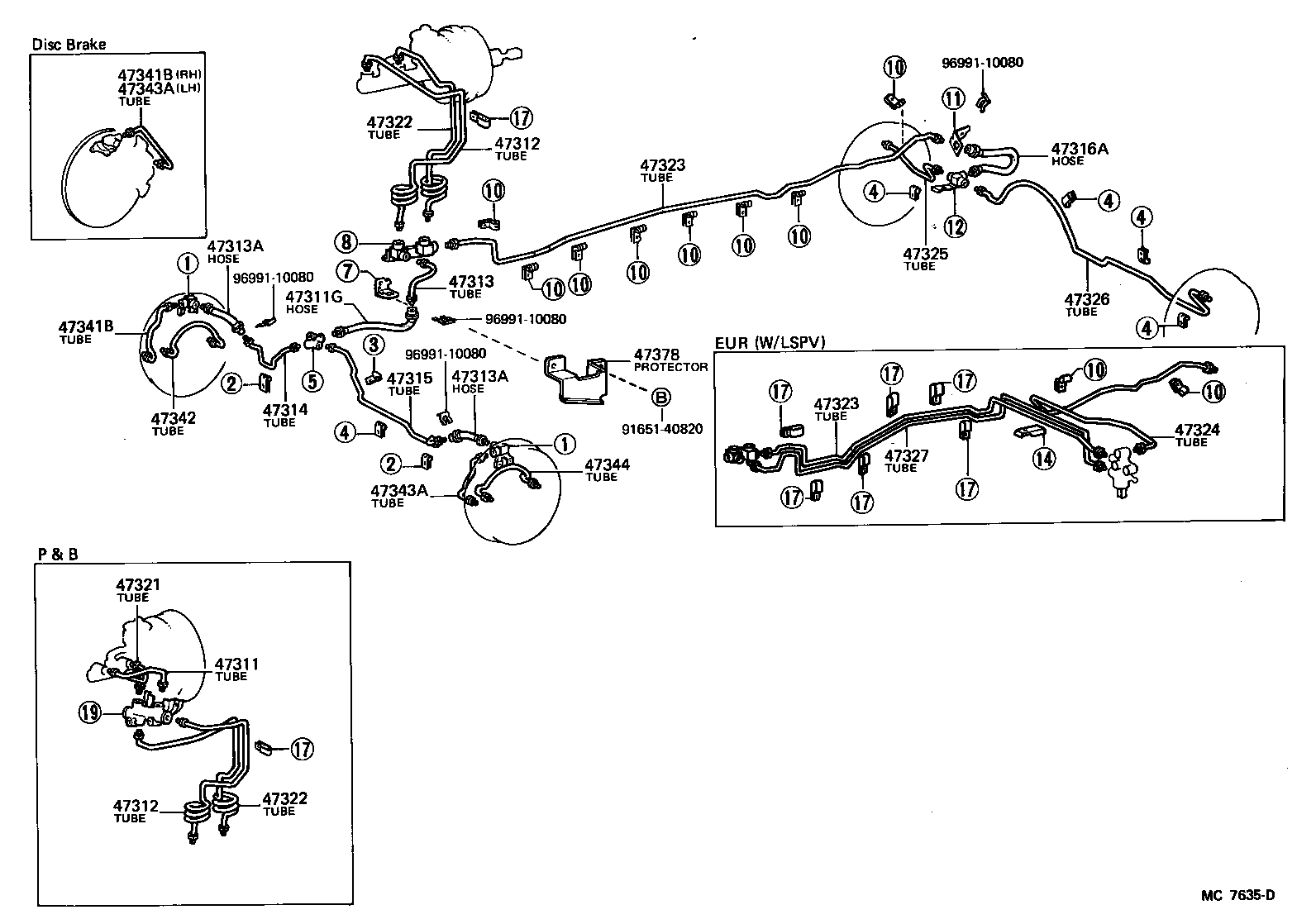  LAND CRUISER 60 |  BRAKE TUBE CLAMP