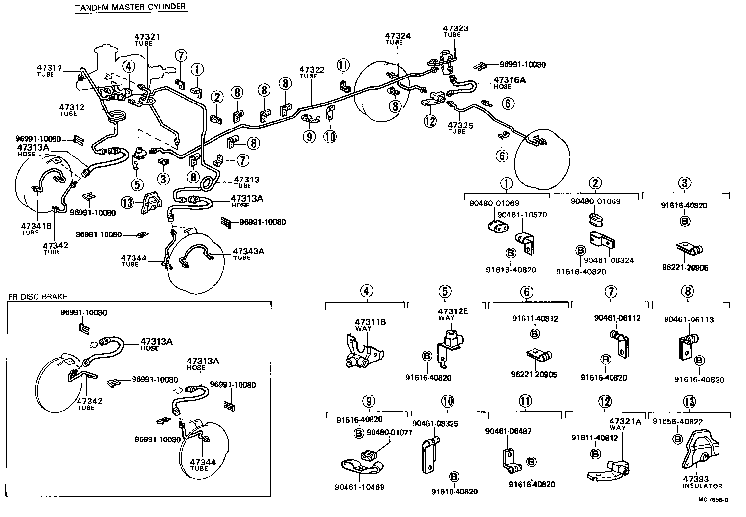  HILUX |  BRAKE TUBE CLAMP