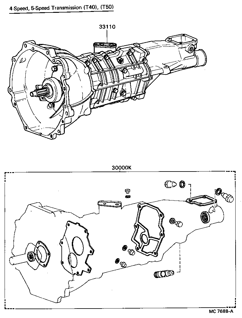  CELICA |  TRANSAXLE OR TRANSMISSION ASSY GASKET KIT MTM