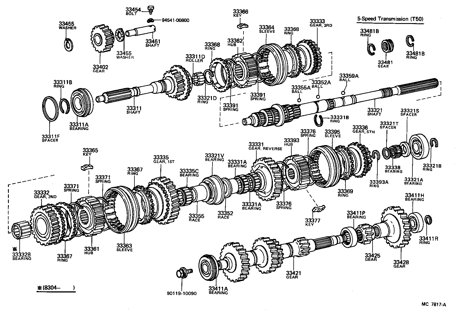  CELICA |  TRANSMISSION GEAR MTM