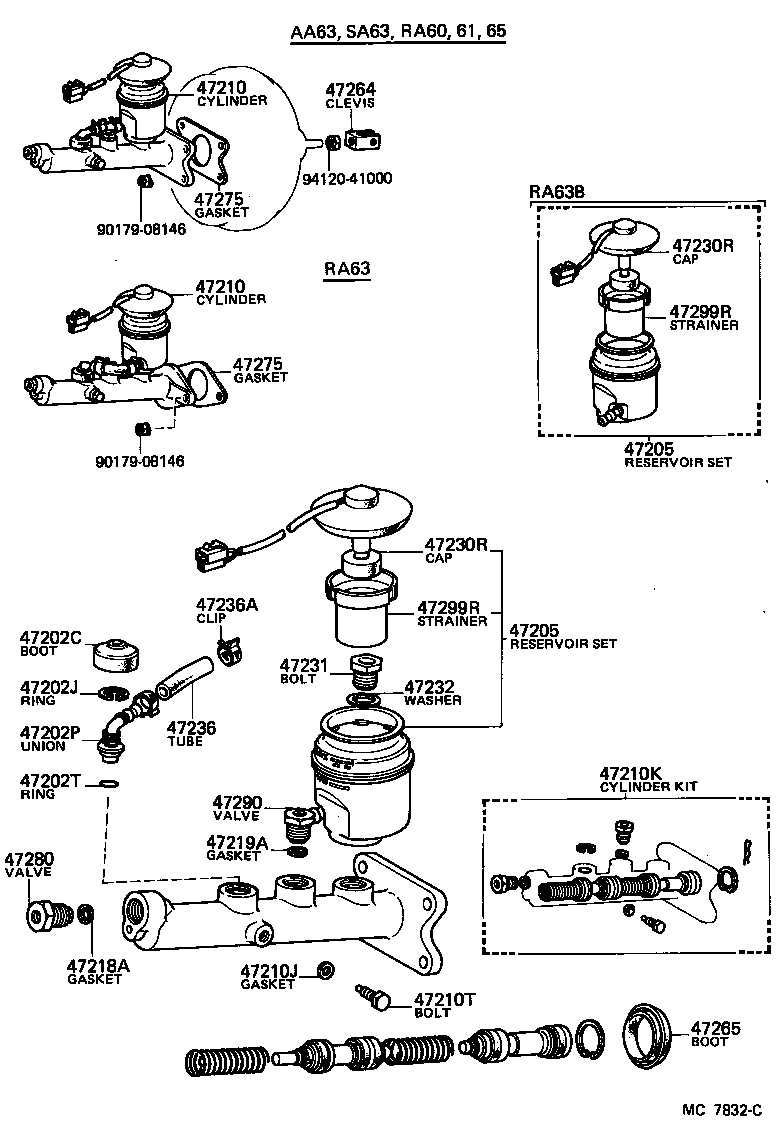  CELICA |  BRAKE MASTER CYLINDER