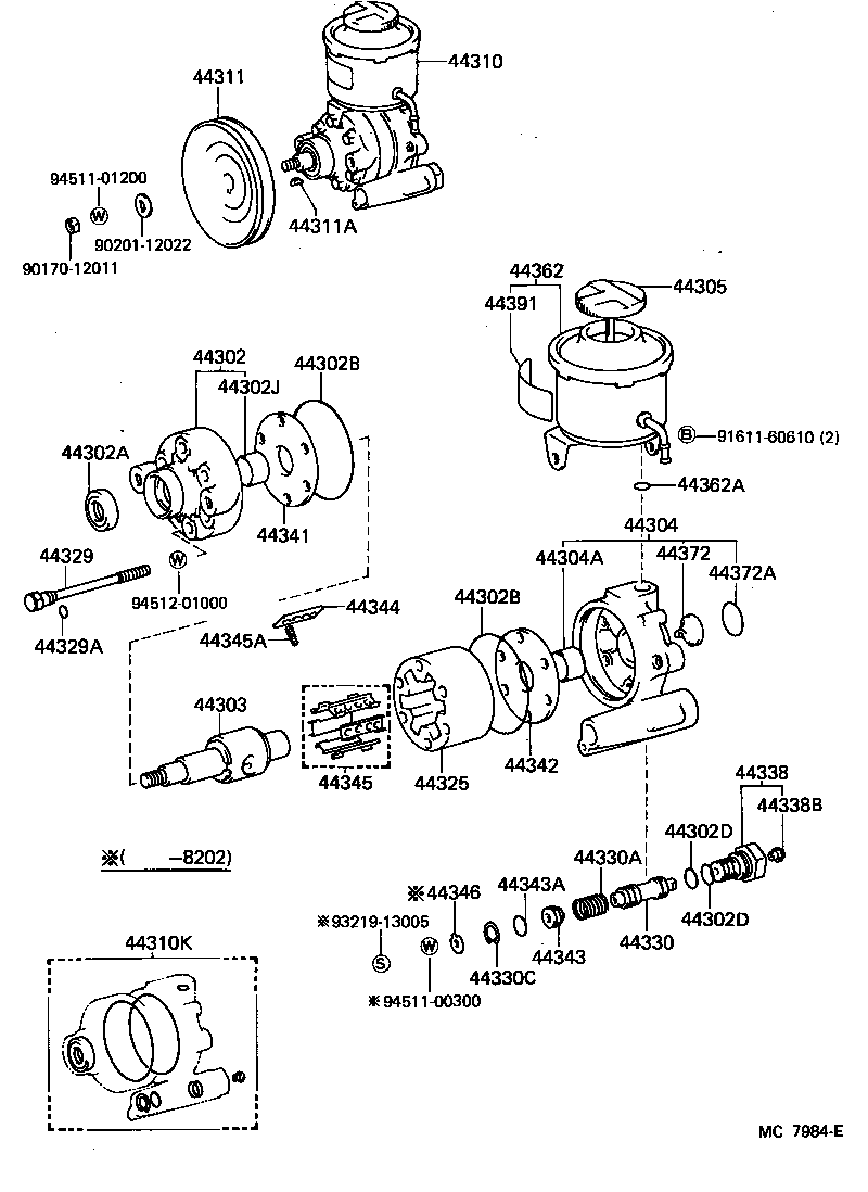  LAND CRUISER 40 |  VANE PUMP RESERVOIR POWER STEERING