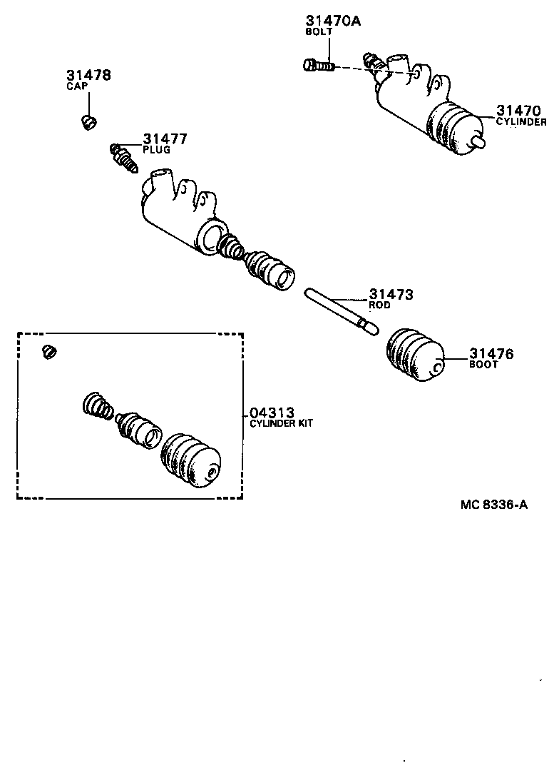  CELICA |  CLUTCH RELEASE CYLINDER